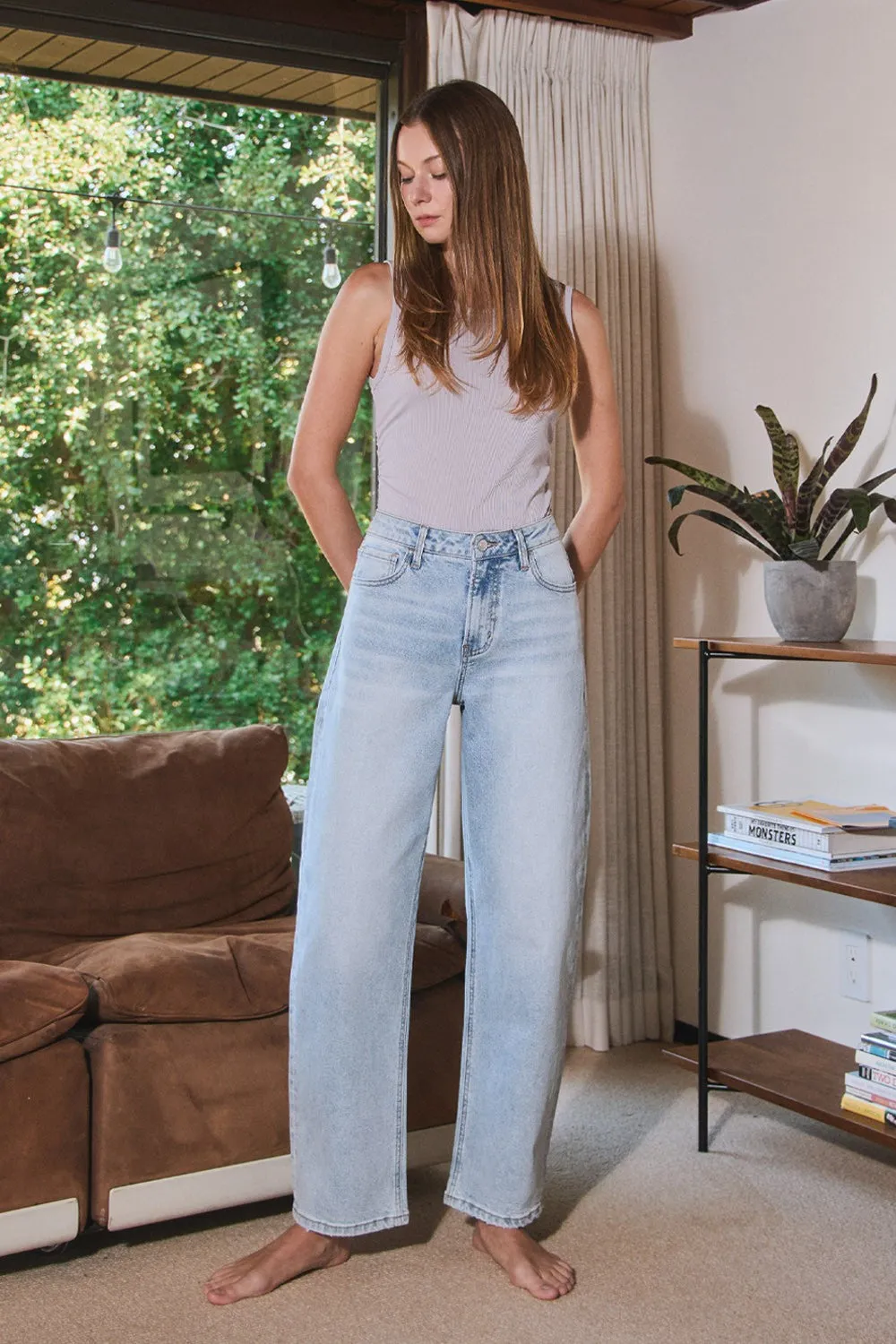 Barbara Slim Barrel Jean (3-24W) sold by Valencia Boutique