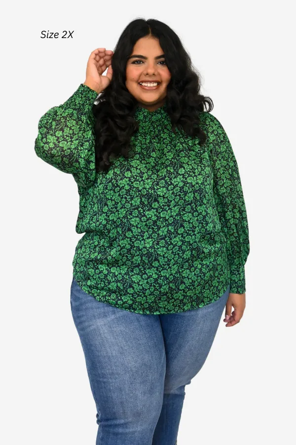 CURVE Print Blouse sold by Valencia Boutique product image thumbnail 2