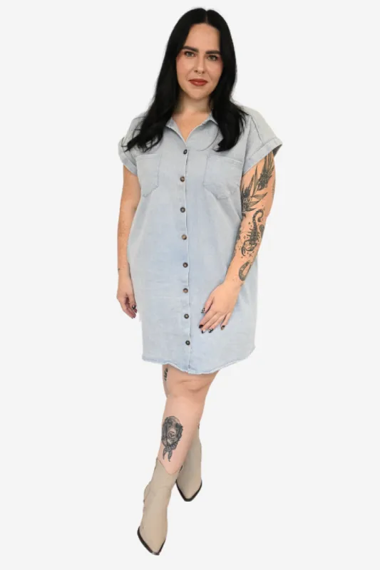 CURVE Denim Tunic Dress sold by Valencia Boutique