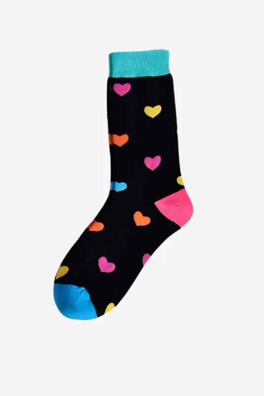 Heart socks sold by Valencia Boutique