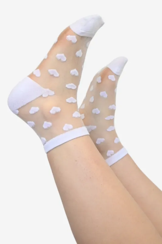 Sheer Heart Socks sold by Valencia Boutique