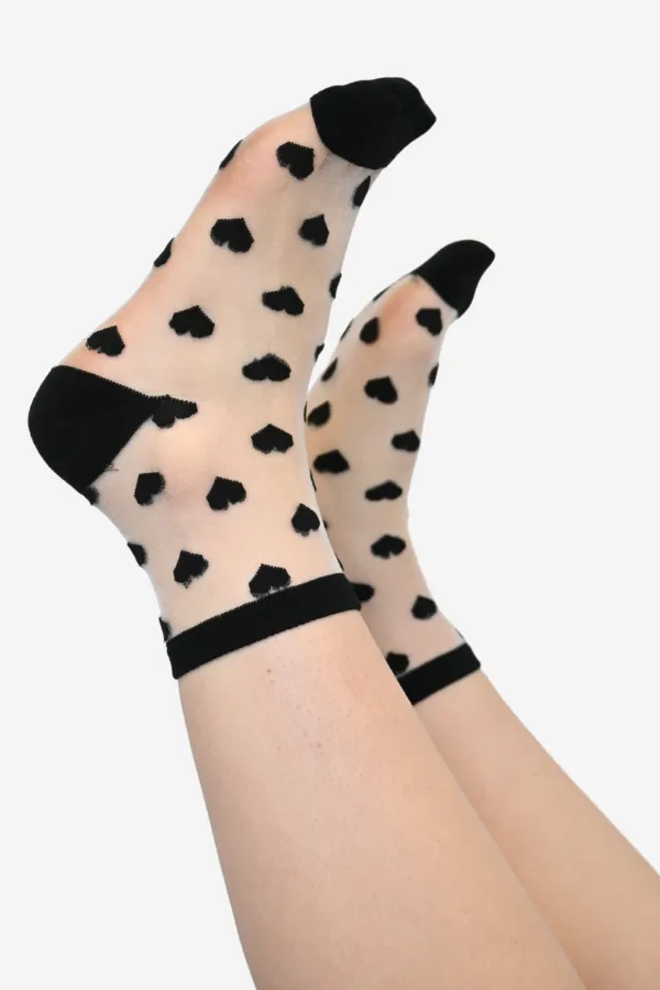 Sheer Heart Socks sold by Valencia Boutique