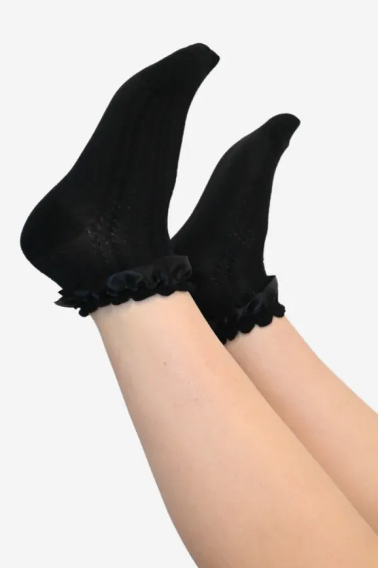 Ruffle socks sold by Valencia Boutique