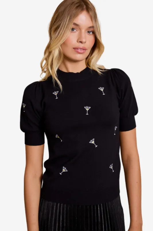 Martini SS Sweater (S-3X) sold by Valencia Boutique