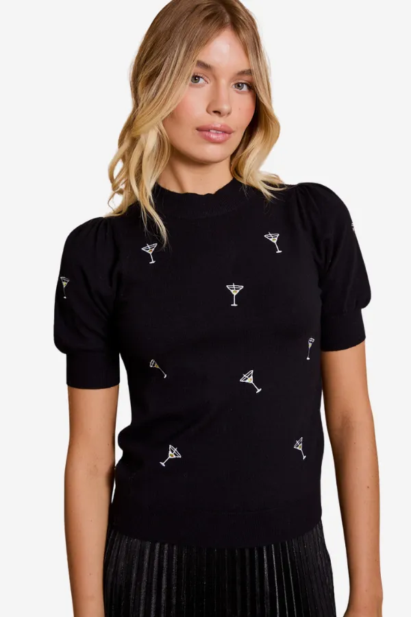 Martini SS Sweater (S-3X) sold by Valencia Boutique