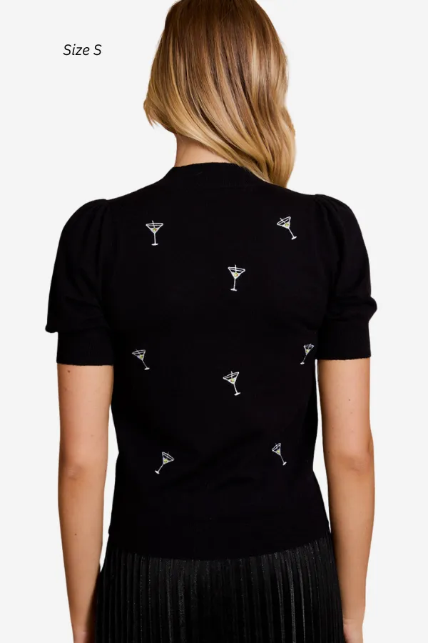 Martini SS Sweater (S-3X) sold by Valencia Boutique product image thumbnail 4