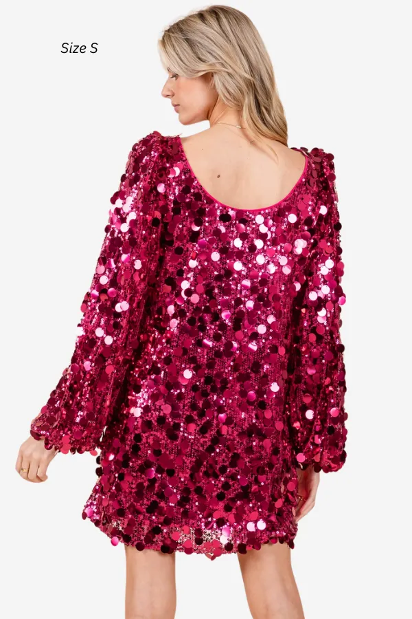 Sequin Mini Dress (S-3X) sold by Valencia Boutique product image thumbnail 5
