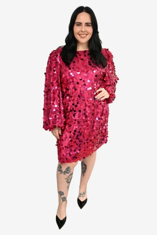 Sequin Mini Dress (S-3X) sold by Valencia Boutique