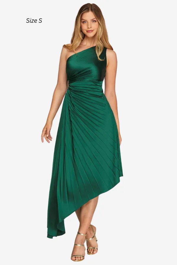 One Shoulder Pleated Dress sold by Valencia Boutique product image thumbnail 3