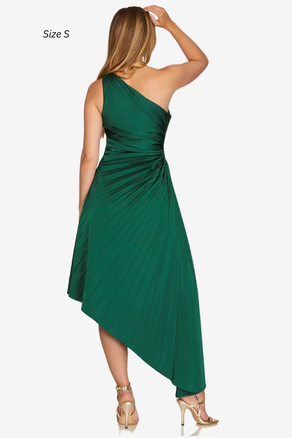 One Shoulder Pleated Dress sold by Valencia Boutique product image thumbnail 5