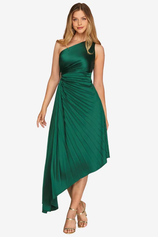One Shoulder Pleated Dress sold by Valencia Boutique product image thumbnail 2