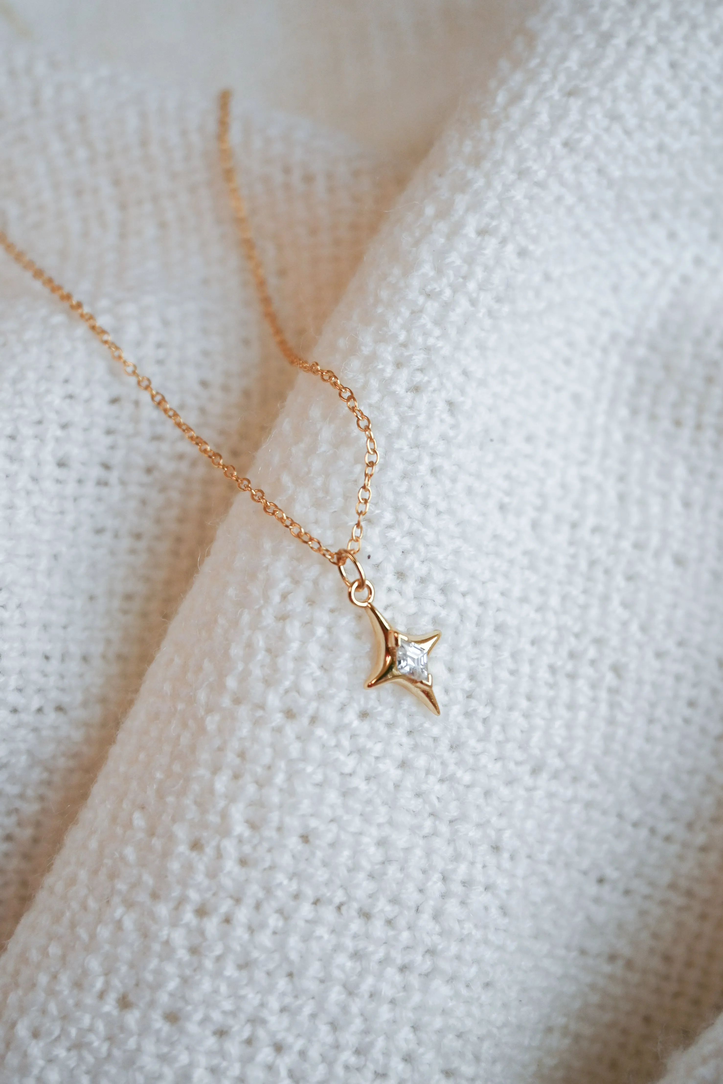 Dainty Star Pendant Necklace sold by Valencia Boutique