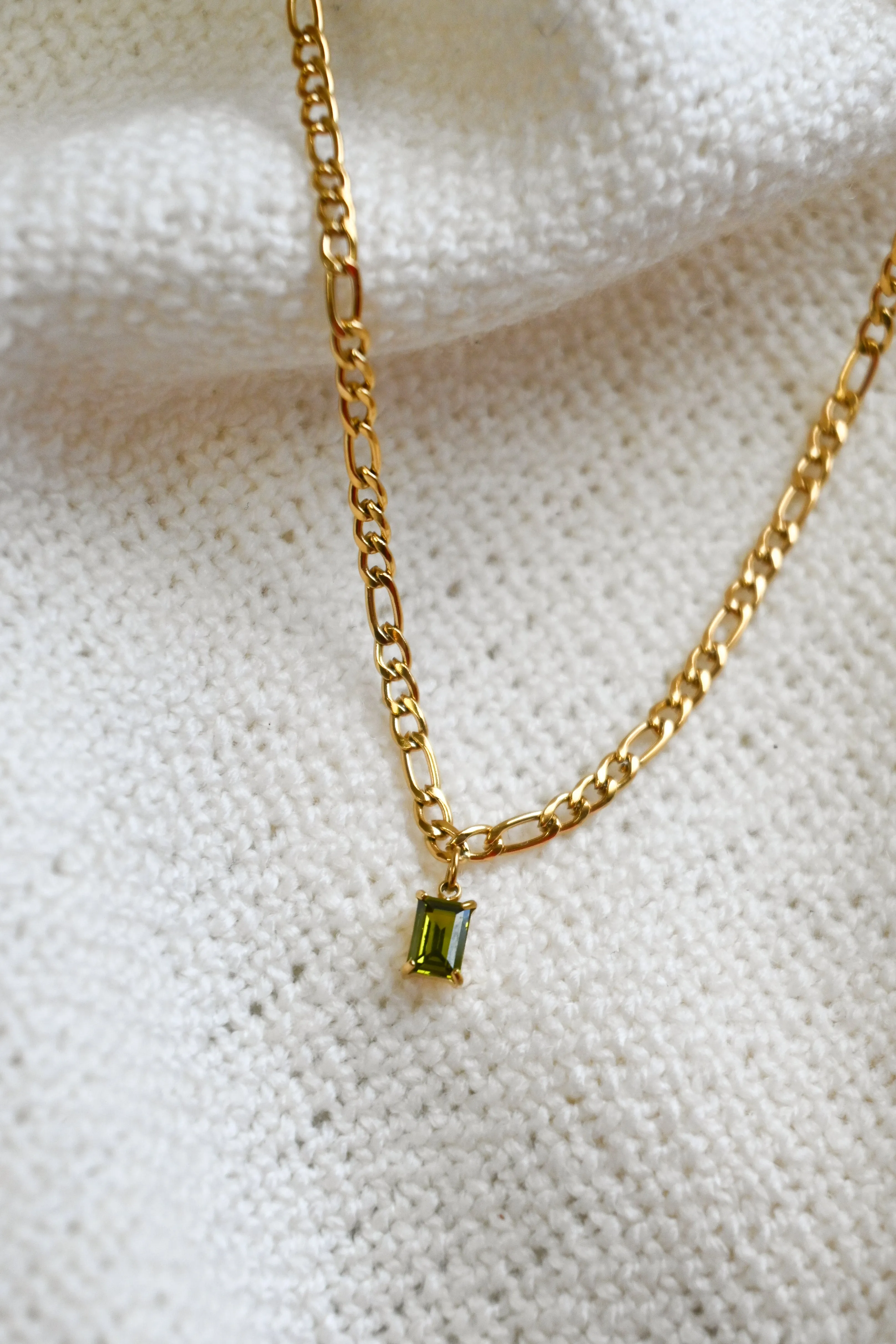 Olive Stone Pendant sold by Valencia Boutique product image thumbnail 2