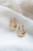 Oval Hollow Hoops sold by Valencia Boutique