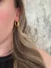 Oval Hollow Hoops sold by Valencia Boutique