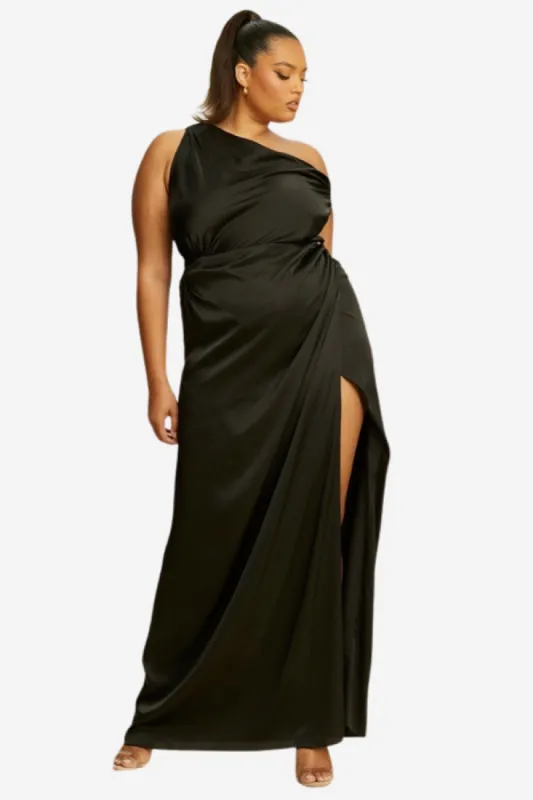 CURVE Shana Satin Maxi Dress sold by Valencia Boutique