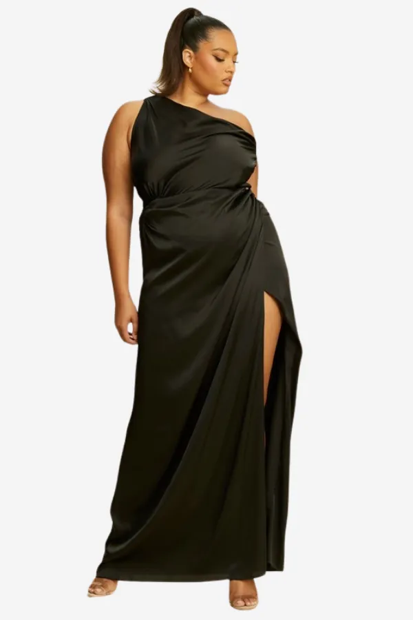 CURVE Shana Satin Maxi Dress sold by Valencia Boutique
