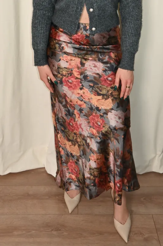 Floral Slip Skirt (S-3X) sold by Valencia Boutique
