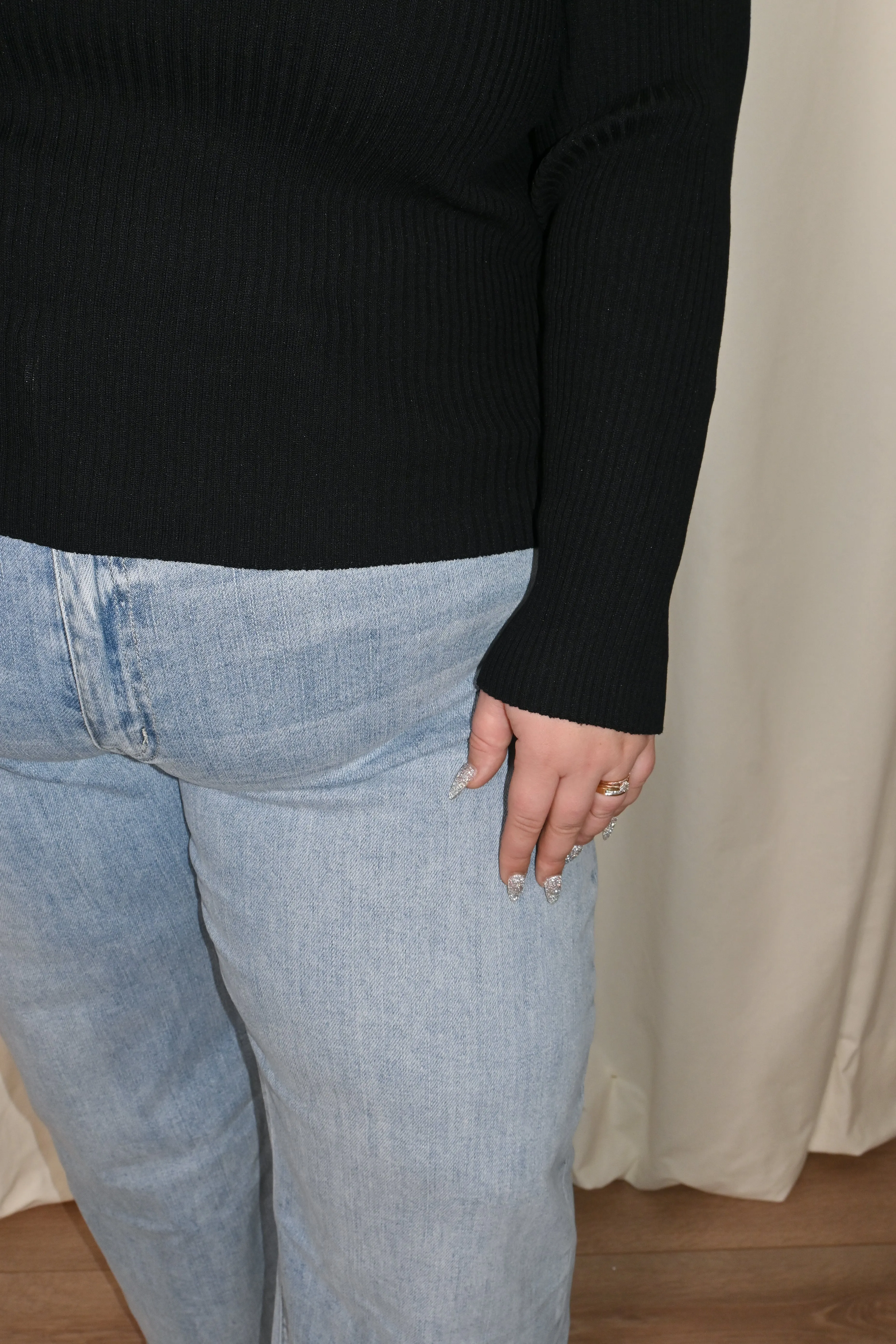 Ribbed Knit LS Top (S-3X) sold by Valencia Boutique product image thumbnail 3