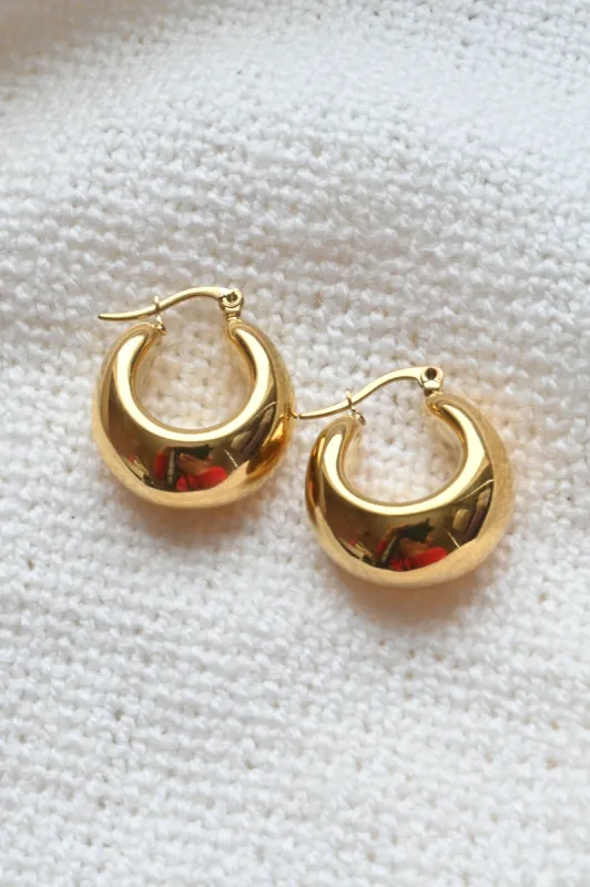 Hollow Chunky Hoop sold by Valencia Boutique