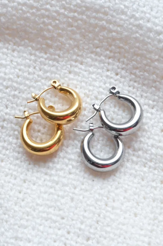 Hollow Classic Hoops sold by Valencia Boutique