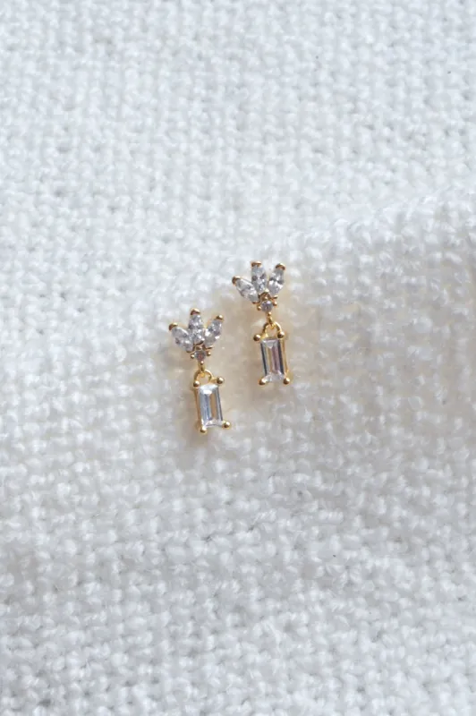 Mini Crystal Drop Earring sold by Valencia Boutique