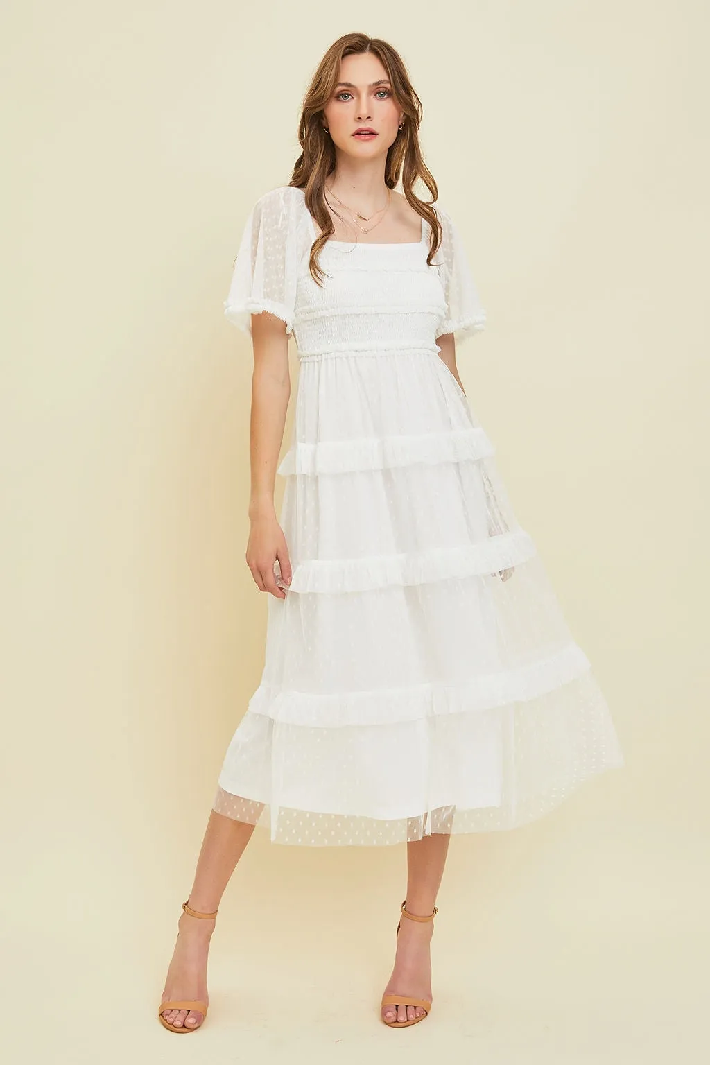 Romantic Midi Dress (S-3X) sold by Valencia Boutique product image thumbnail 3