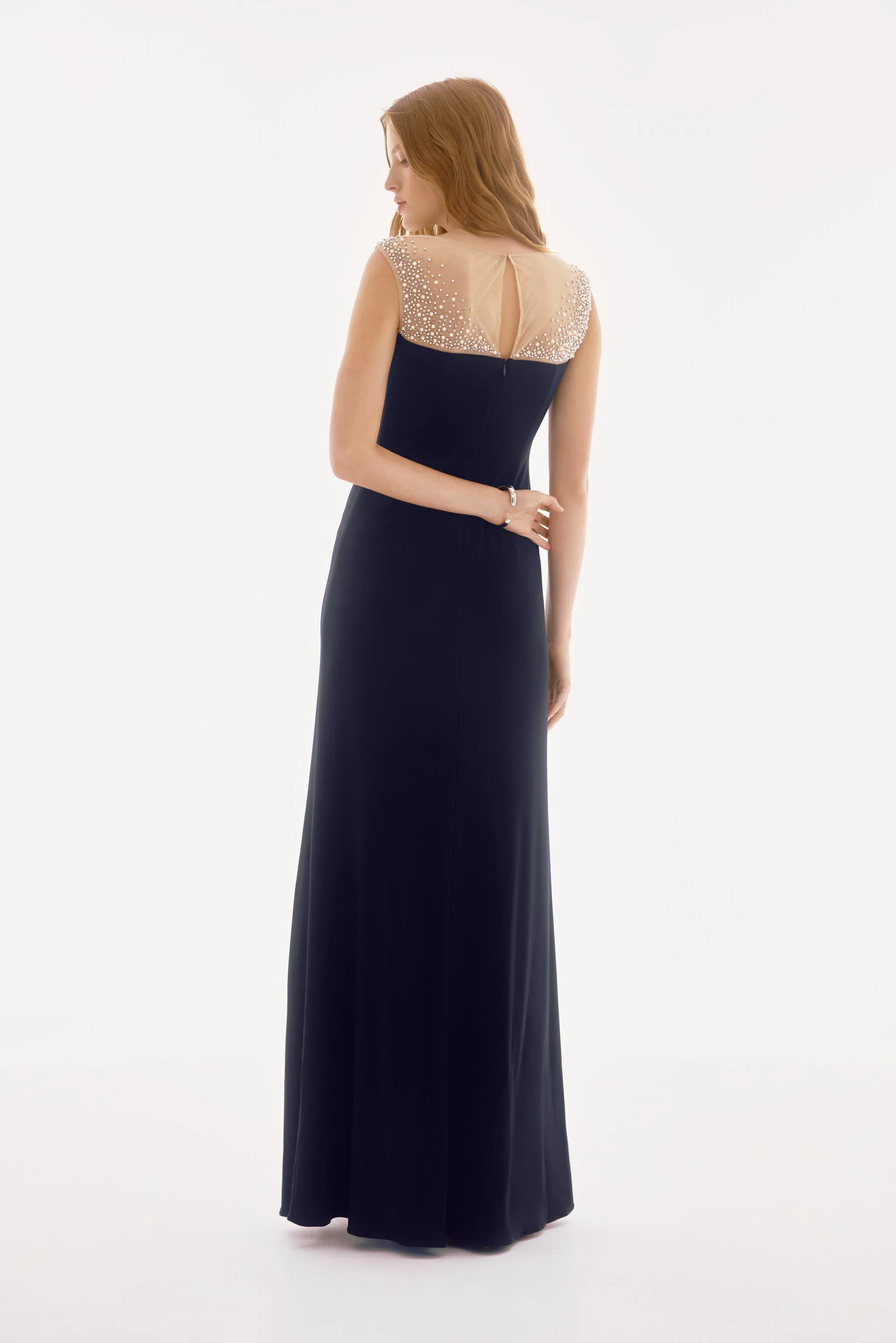 Embellished Neckline Maxi Gown (6-22) sold by Valencia Boutique product image thumbnail 3