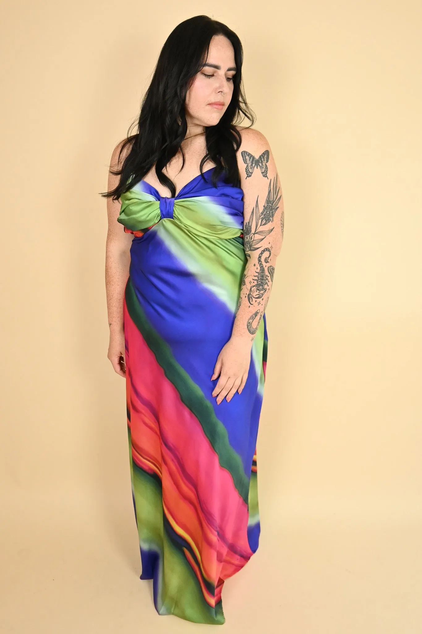 Rainbow Maxi Dress (S-2X) sold by Valencia Boutique product image thumbnail 3