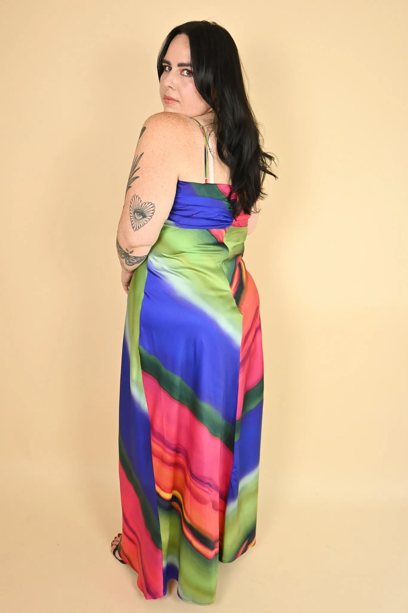 Rainbow Maxi Dress (S-2X) sold by Valencia Boutique product image thumbnail 4
