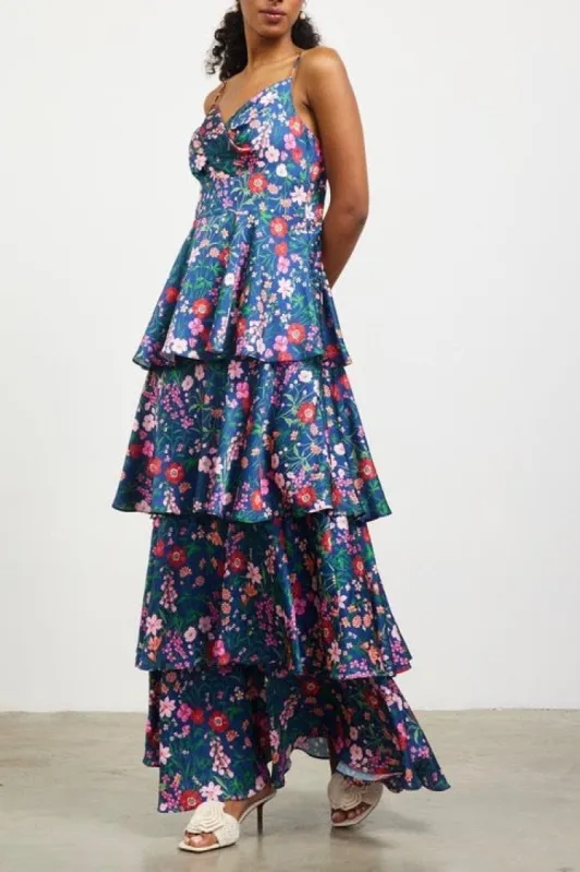 Floral Tiered Maxi Dress sold by Valencia Boutique