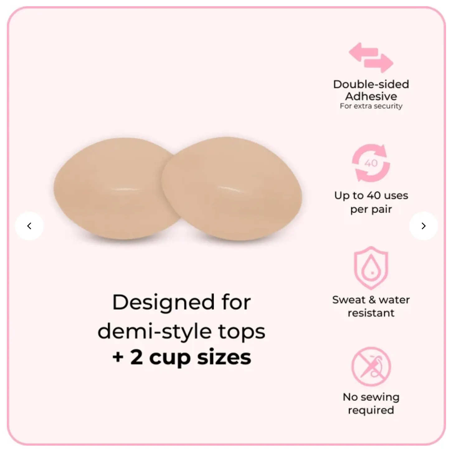 BOOMBA Demi Boost Inserts sold by Valencia Boutique product image thumbnail 3