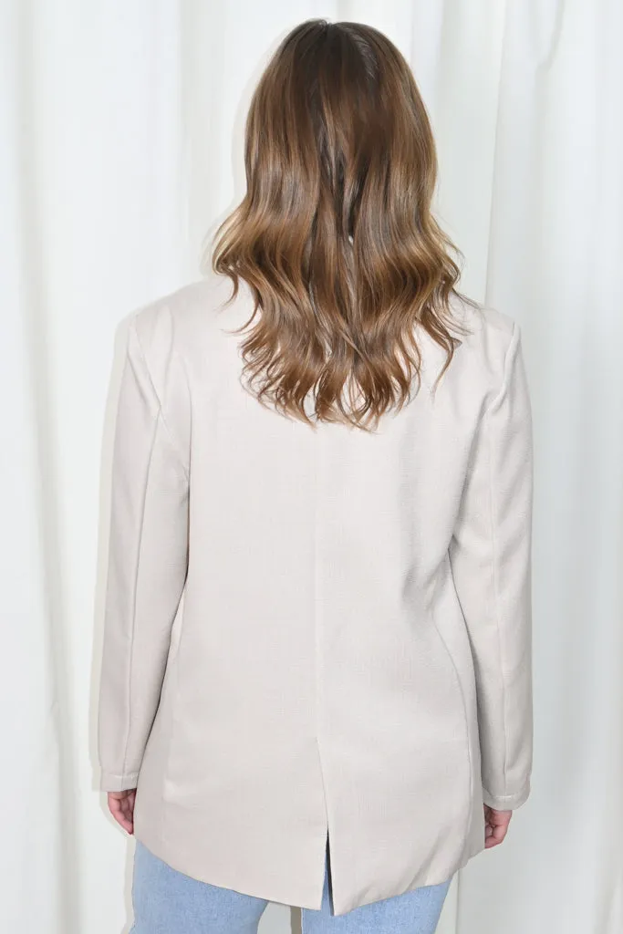 Classic Tan Blazer sold by Valencia Boutique product image thumbnail 2