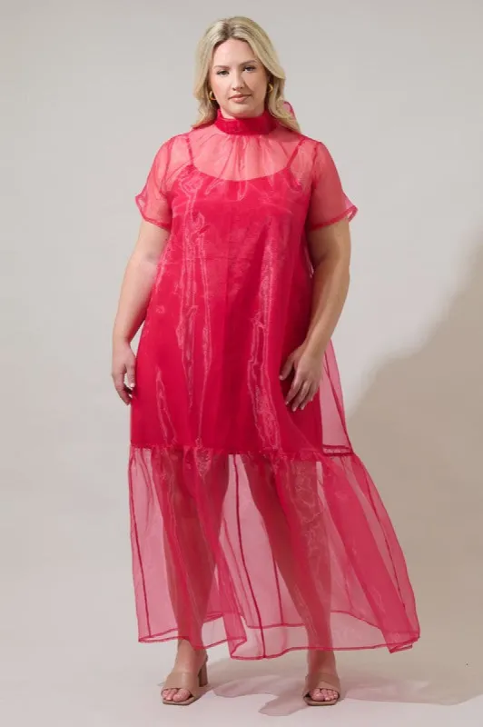 CURVE Organza Maxi Dress sold by Valencia Boutique