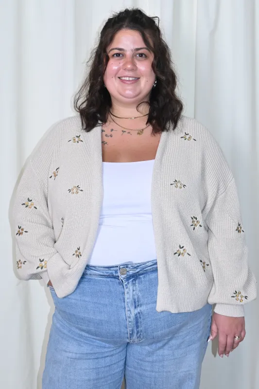 CURVE Embroidered Cardigan sold by Valencia Boutique