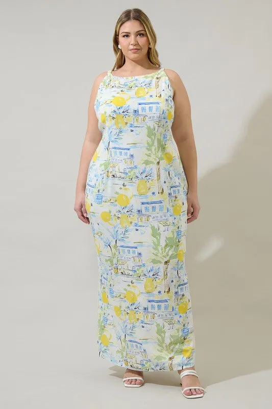 St. Barts Midi Dress (XS-3X) sold by Valencia Boutique