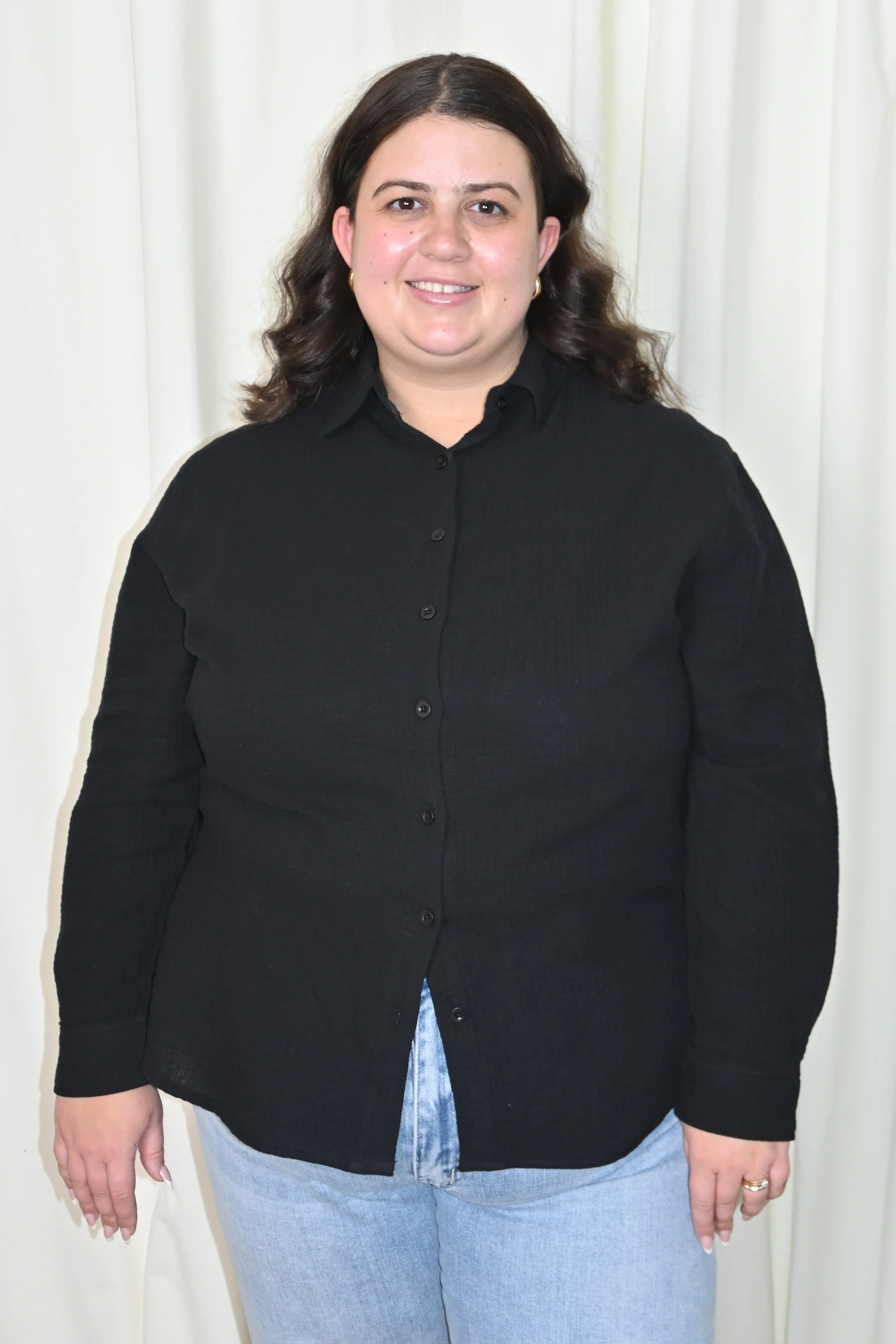 CURVE Gauzey Button Up Shirt sold by Valencia Boutique product image thumbnail 4