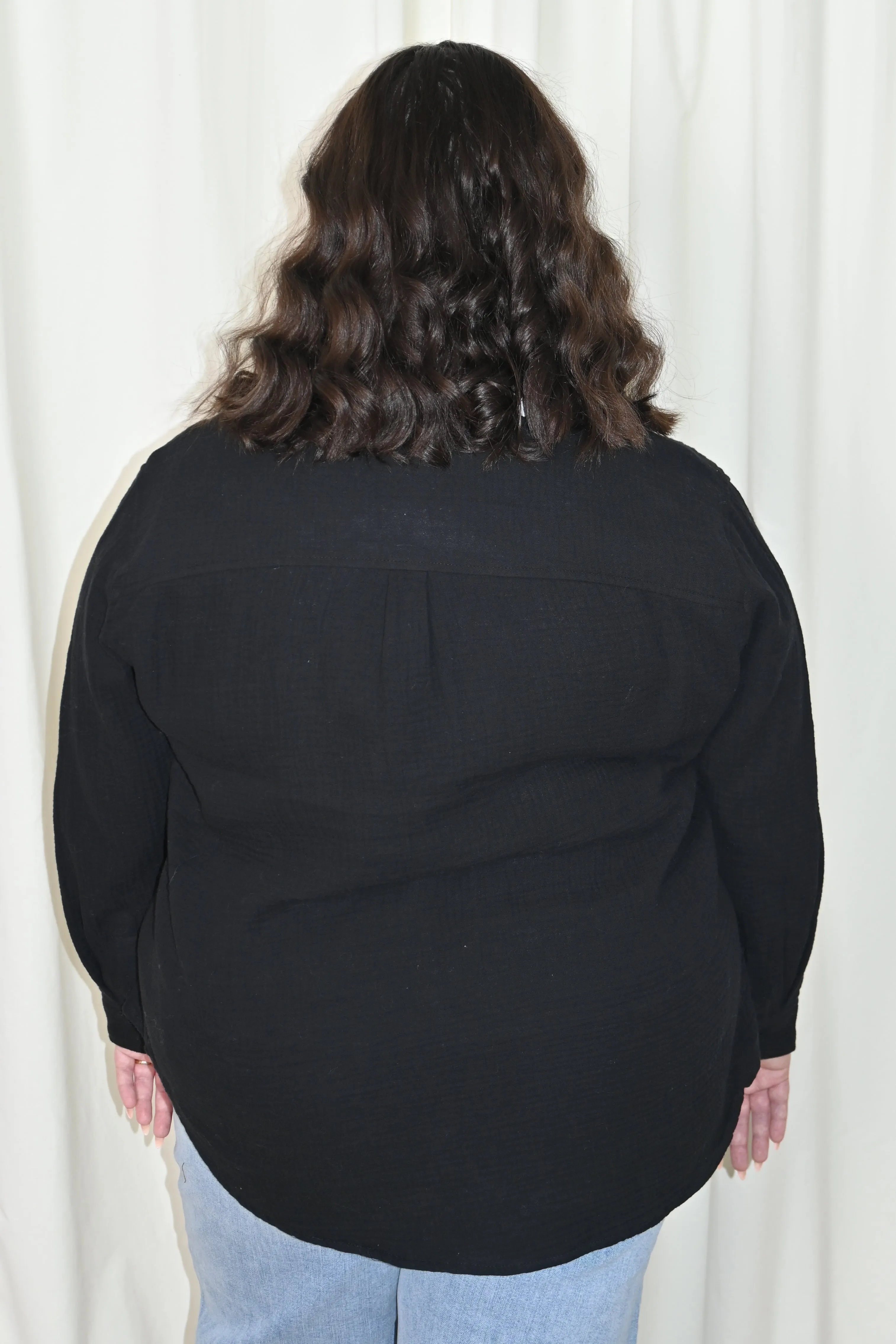 CURVE Gauzey Button Up Shirt sold by Valencia Boutique product image thumbnail 5