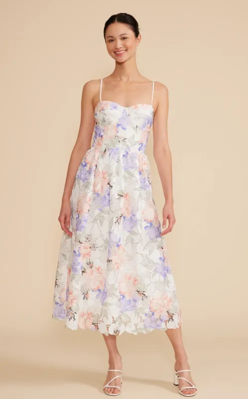 Edda Lace Midi Dress sold by Valencia Boutique