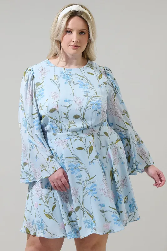 Floral Mini Dress (XS-3X) sold by Valencia Boutique
