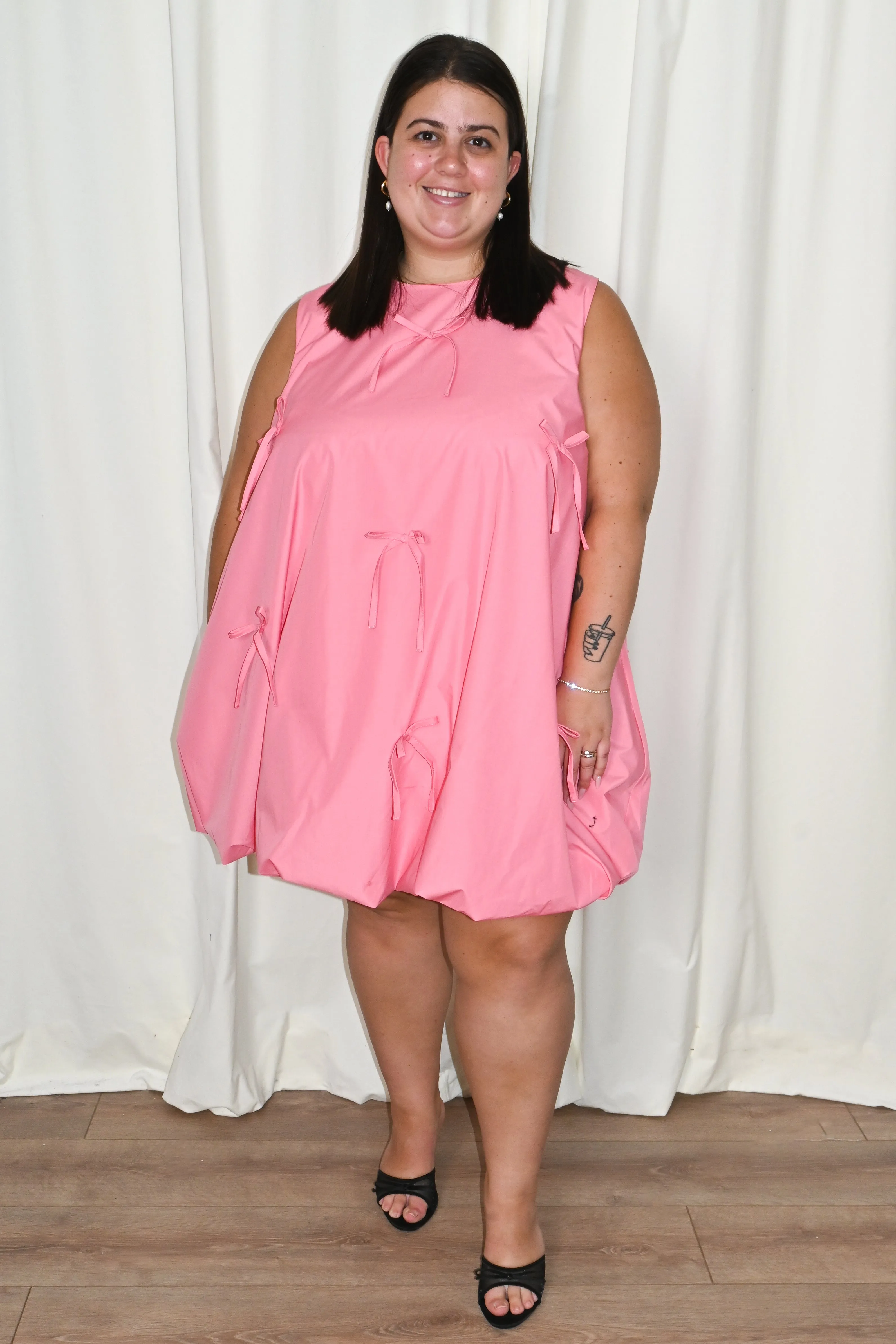 CURVE Bow Mini Dress sold by Valencia Boutique