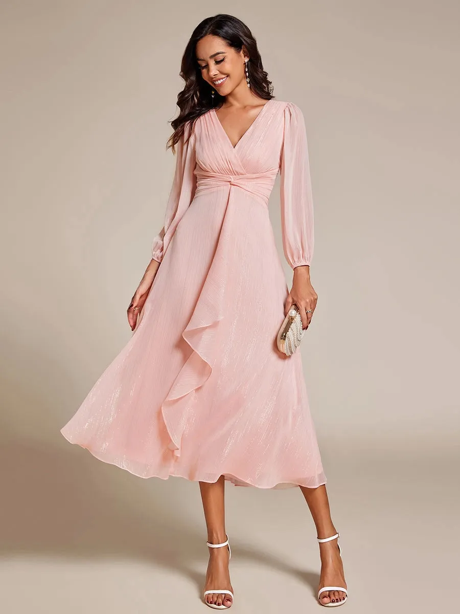 CURVE Lurex Chiffon Midi Dress sold by Valencia Boutique product image thumbnail 5