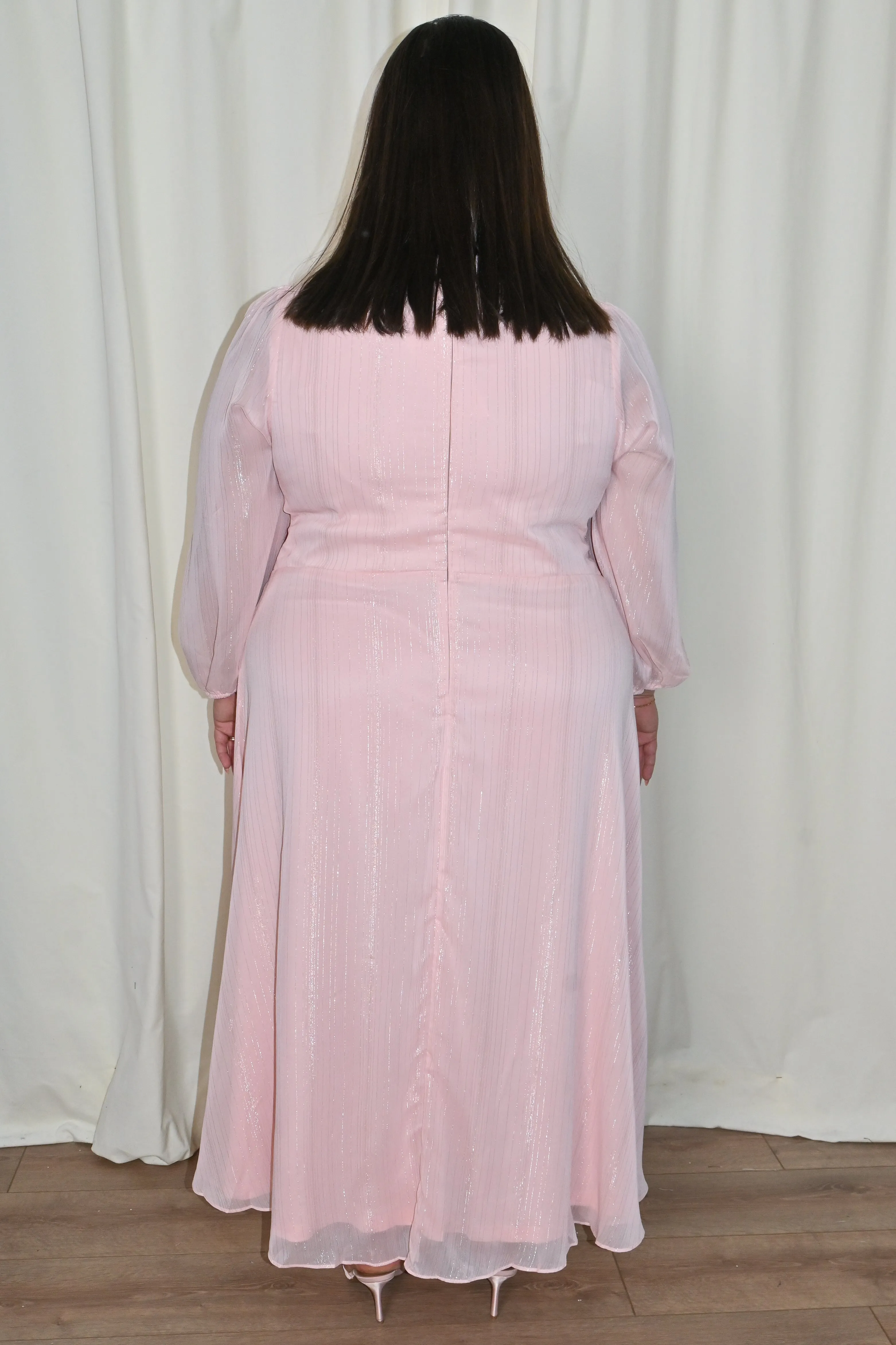 CURVE Lurex Chiffon Midi Dress sold by Valencia Boutique product image thumbnail 4