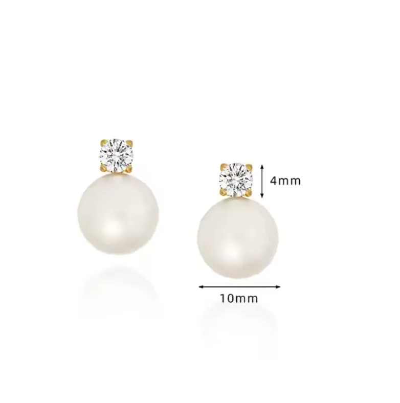 Pearl Stud Earring sold by Valencia Boutique product image thumbnail 2