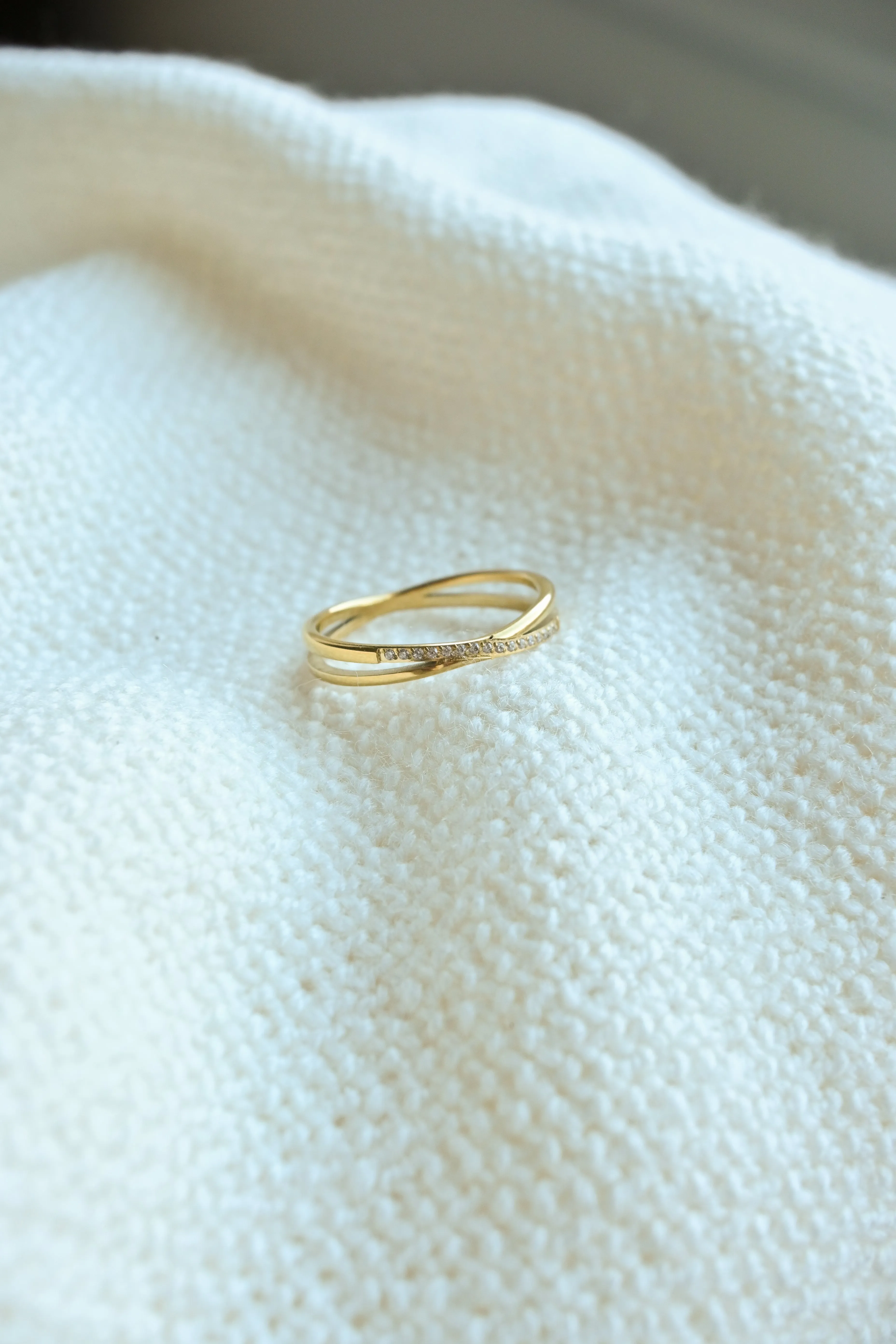 Twist Pave Ring sold by Valencia Boutique product image thumbnail 3