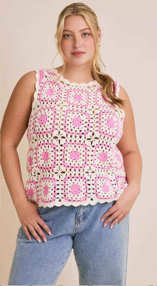 CURVE Crochet Top sold by Valencia Boutique product image thumbnail 3