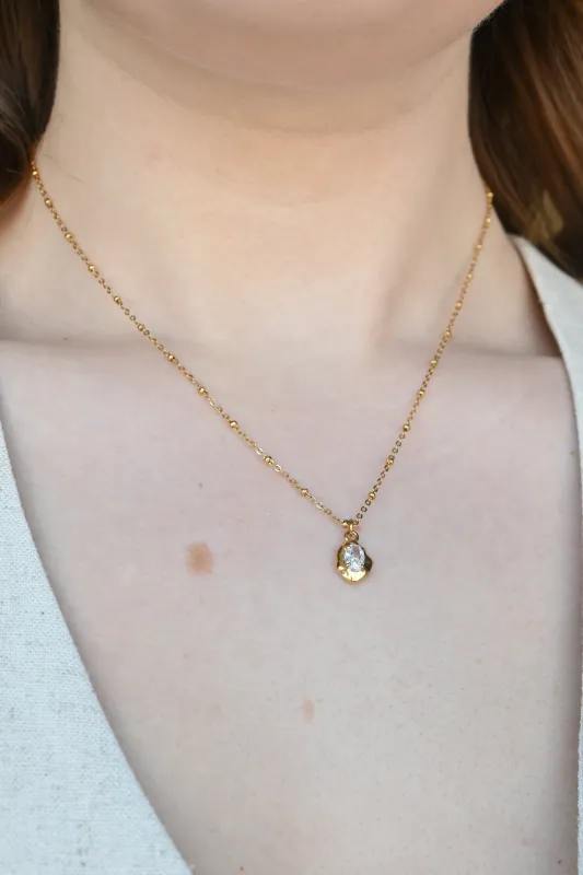 Dainty Satellite Chain Pendant sold by Valencia Boutique