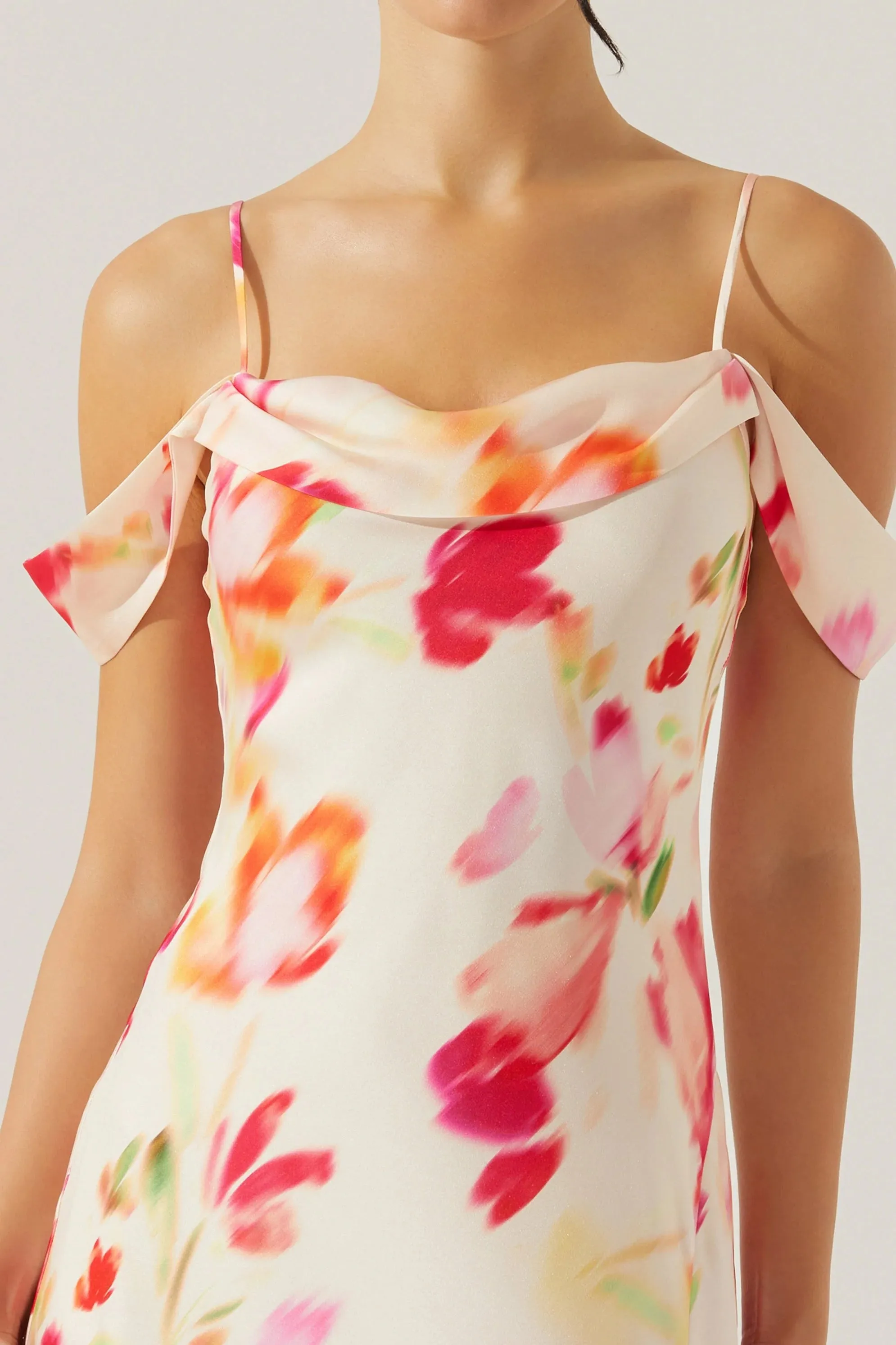 Watercolor Floral Slip Dress sold by Valencia Boutique product image thumbnail 2