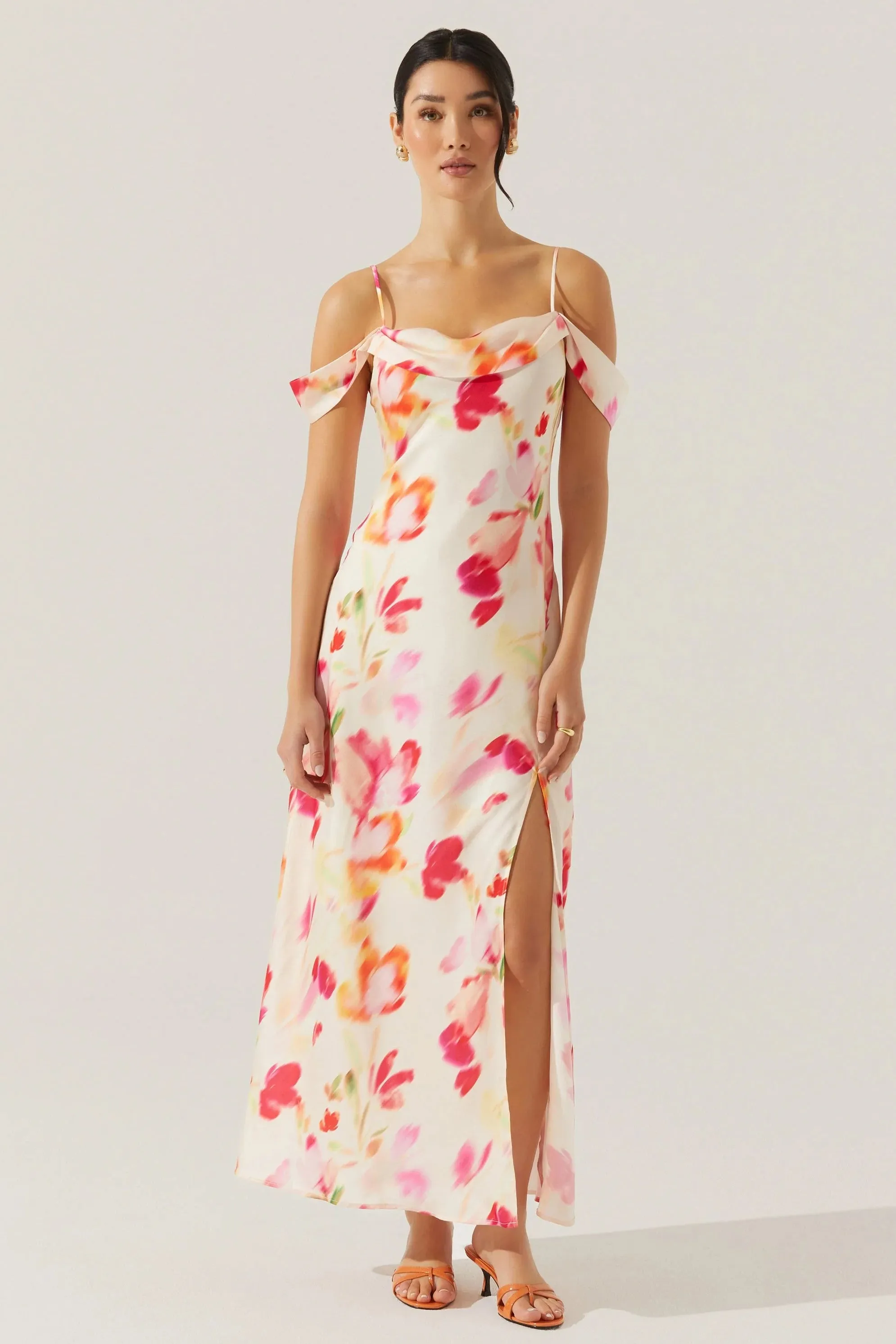 Watercolor Floral Slip Dress sold by Valencia Boutique