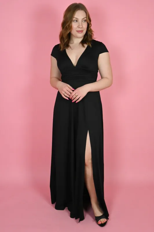 V-Neck Maxi Dress sold by Valencia Boutique